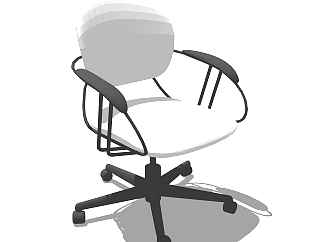 现代<em>办公转椅</em>草图大师模型，转椅sketchup模型下载