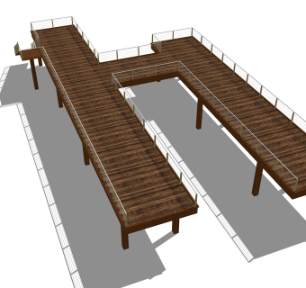 现代栈道SU模型，栈道SKB文件下载
