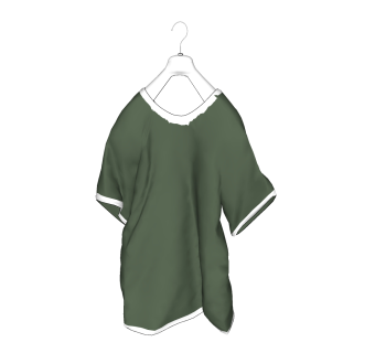 现代衣服草图大师模型，衣服SU模型下载