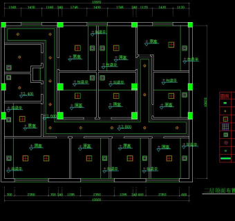 二层咖啡吧CAD装修施工图， 二层咖啡吧CAD装修图纸下载