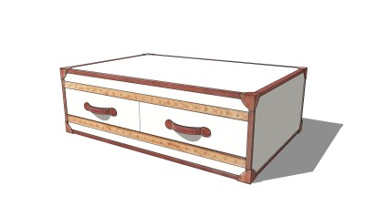 箱子摆件草图大师模型，箱子摆件sketchup模型下载