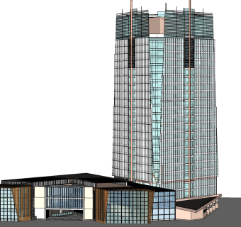 酒店草图大师模型下载、酒店su模型下载