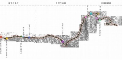 国道部分段景观<a href=https://www.yitu.cn/su/7558.html target=_blank class=infotextkey>绿化</a>总<a href=https://www.yitu.cn/su/7392.html target=_blank class=infotextkey>平面</a>分析图 