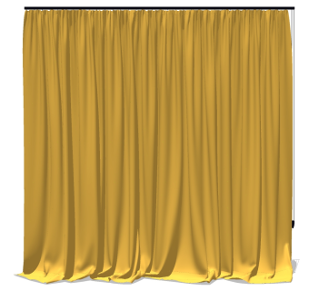 现代窗帘草图大师模型下载、现代窗帘su模型下载