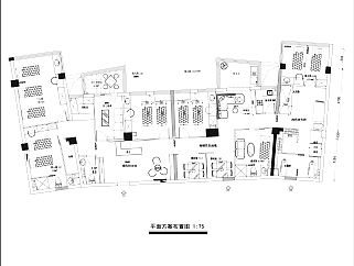  现代商务酒店CAD施工图