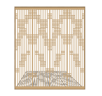 现代屏风sketchup模型，隔断草图大师模型下载