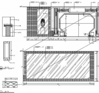 中式风格古典家具展厅CAD装修图