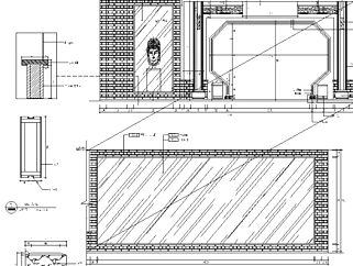 中式风格古典家具展厅CAD装修图