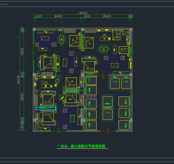 品牌家居旗舰店装饰施工图，家居旗舰店装饰CAD施工图纸下载
