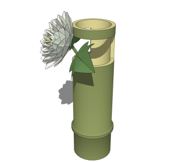  现代花瓶摆件草图大师模型，花瓶摆件sketchup模型下载
