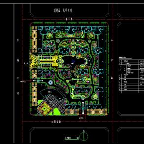 [长沙]某小区景观总体规划设计CAD图纸下载