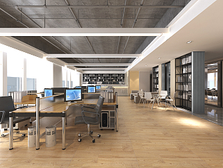 办公空间带预算CAD施工图，办公室CAD建筑图纸下载