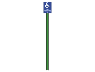 现代残疾人优先道路交通标志牌su模型下载、残疾人优先道路交通标志牌草图大师模型下载