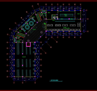 五层办公楼装修施工图，CAD建筑图纸免费下载