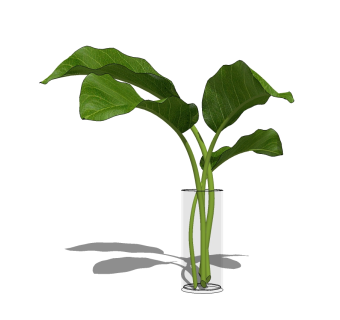 现代花瓶花钵草图大师模型下载、花瓶花钵su模型下载