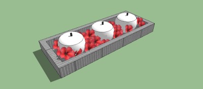 现代茶具草图大师模型，茶具sketchup模型