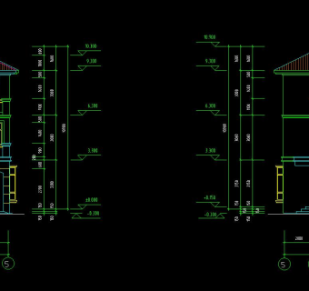 三层别墅施工图，别墅建筑工程图纸下载