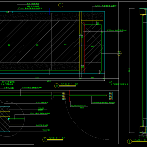 原创不锈钢玻璃门CAD节点图，玻璃门CAD图纸下载