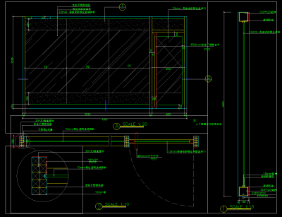 原创不锈钢玻璃门CAD节点图，玻璃门CAD图纸下载