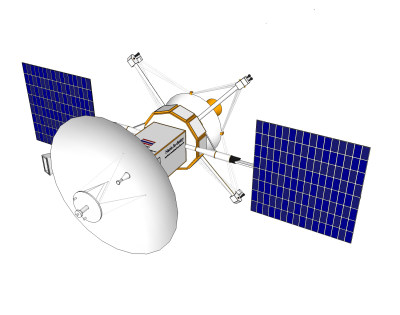 现代卫星草图大师模型下载，卫星su模型