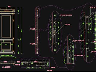 原创精品豪华衣柜CAD素材，豪华衣柜CAD施工图下载