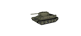 苏联T-34中型坦克草图大师模型，sketchup模型下载