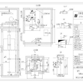 富士电梯图纸cad工程图纸附目录下载