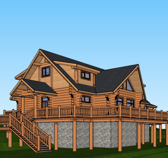 现代度假别墅草图大师模型，sketchup别墅su模型下载