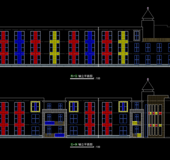 多层幼儿园建筑施工图，幼儿园CAD施工图纸下载