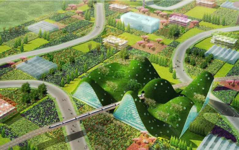 中国北京农业生态谷概念性规划 设计-07效果图