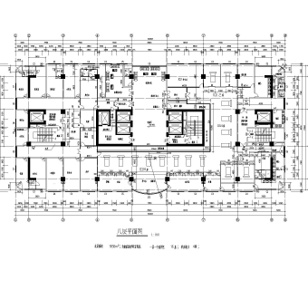 某二十层医院平面图施工图CAD图纸下载dwg文件下载