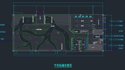 荷花主题餐厅装修，餐饮CAD施工图纸下载