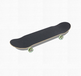 现代滑板草图大师模型，滑板su模型下载