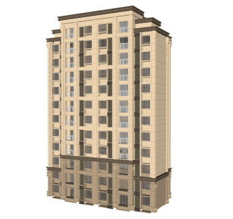 新古典住宅楼草图大师模型，住宅楼su模型下载