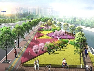 现代城市商业街景观大道设计方案