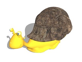 现代<em>蜗牛</em>玩具草图大师模型，玩具su模型下载