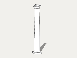现代柱子草图大师模型，柱子sketchup模型下载