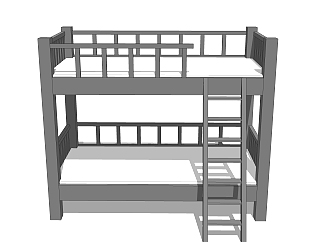 现代<em>简约双人床</em>草图大师模型，双人床SKP模型下载