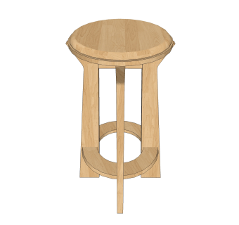 现代吧椅草图大师模型，实木吧椅su模型下载