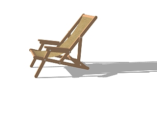 现代户外躺椅草图大师建筑模型，户外躺椅SU模型