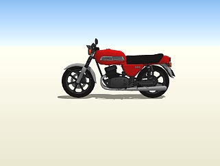 现代<em>摩托车</em>草图大师模型，<em>摩托车</em>sketchup模型