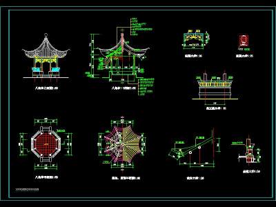 八角<a href=https://www.yitu.cn/su/7053.html target=_blank class=infotextkey>亭</a>全套施工图-Model.jpg