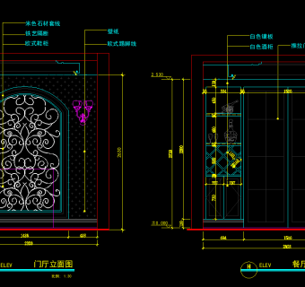 家装样板间cad施工图下载、家装样板间dwg文件下载
