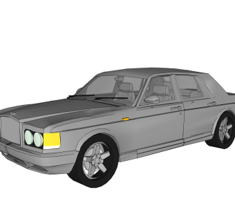 现代汽车免费su模型，现代汽车sketchup模型，汽车草图大师素材下载