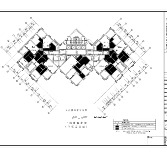 上海汇宁花园服务楼办公楼施工图CAD下载dwg文件下载