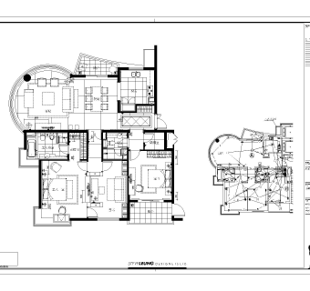 海滨江兰庭公寓施工图CAD下载dwg文件下载
