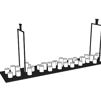 <em>中式吊灯</em>sketchup模型，吊灯草图大师模型下载