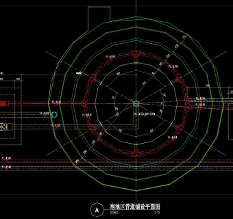 度假酒店景观工程施工图，度假酒店CAD施工方案