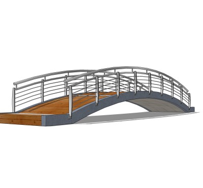 拱桥草图大师模型下载，sketchup拱桥模型分享