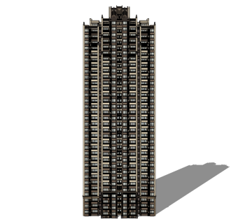欧式公寓草图大师模型，公寓sketchup模型下载
